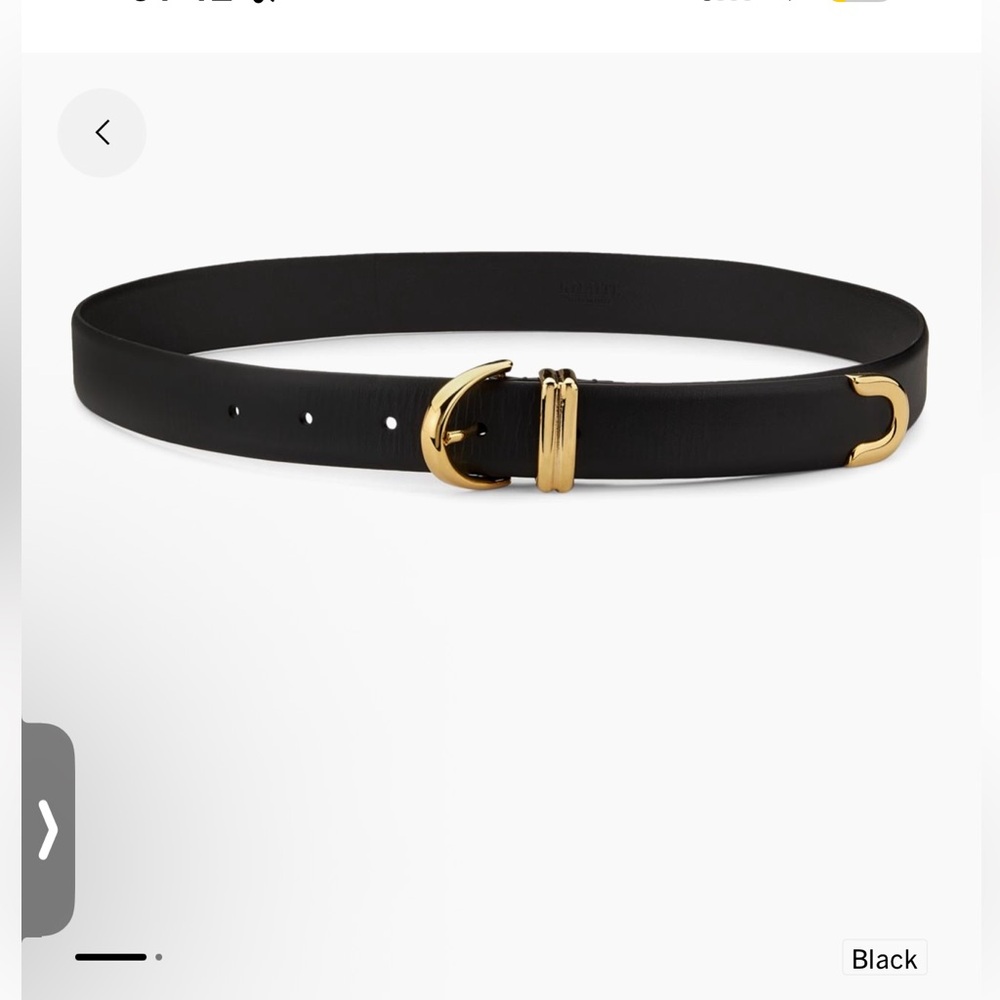 Khaite the Bambi leather belt 85cm